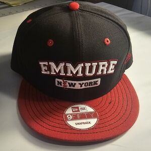 New Era Emmure New York Black and Red Snapback NOS circa 2012
